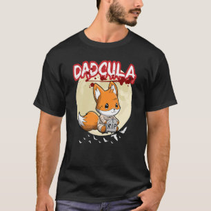 Mens Dadcula Dracule Vampire Dad Halloween Party F T-Shirt