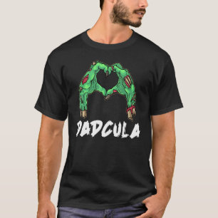 Mens Dadcula Lazy Halloween Costume  Pun Monster P T-Shirt