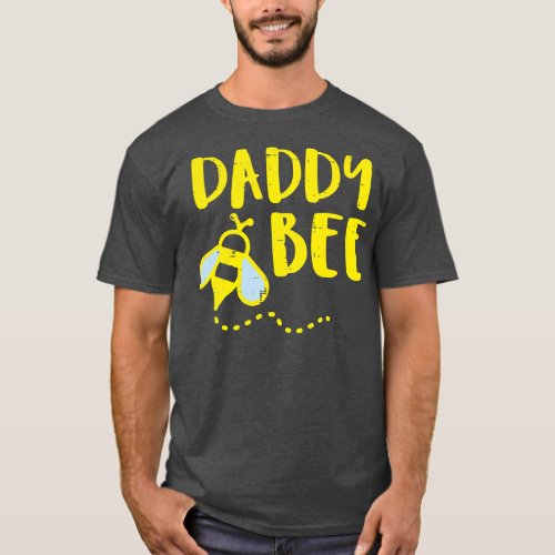 Mens Daddy Bee Family Matching Beekeeping Dad T_Shirt