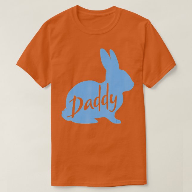 Mens Daddy Bunny Rabbit Father Daddy Father's Day  T-Shirt (Design Front)