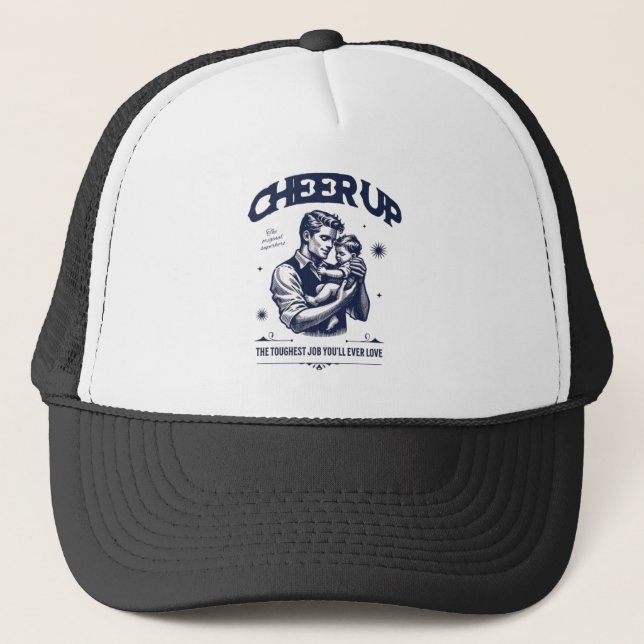 MEN'S DADDY CHEER UP TRUCKER HAT  (Front)