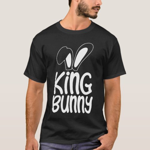 Mens Daddy Dad King Bunny Funny Family Easter Matc T_Shirt