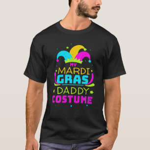 Mens Daddy Dad Papa Mask Masquerade Parade Jester T-Shirt