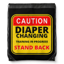 Mens Daddy Diaper Kit New Dad Survival Dad's Baby Drawstring Bag