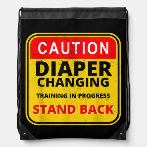 Mens Daddy Diaper Kit New Dad Survival Dads Baby Drawstring Bag