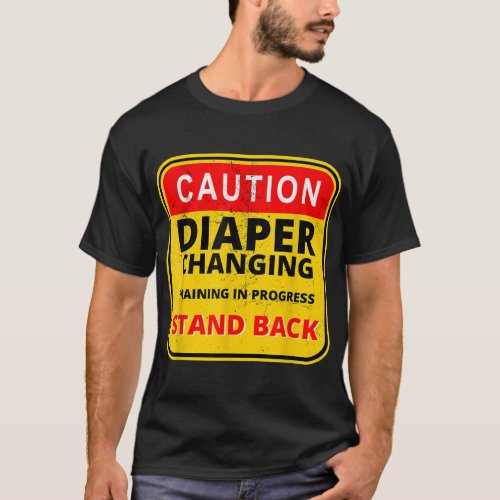 Mens Daddy Diaper Kit New Dad Survival Dads Baby  T_Shirt