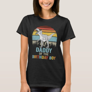 Mens Daddy Dinosaur of the Birthday Boy Family Din T-Shirt