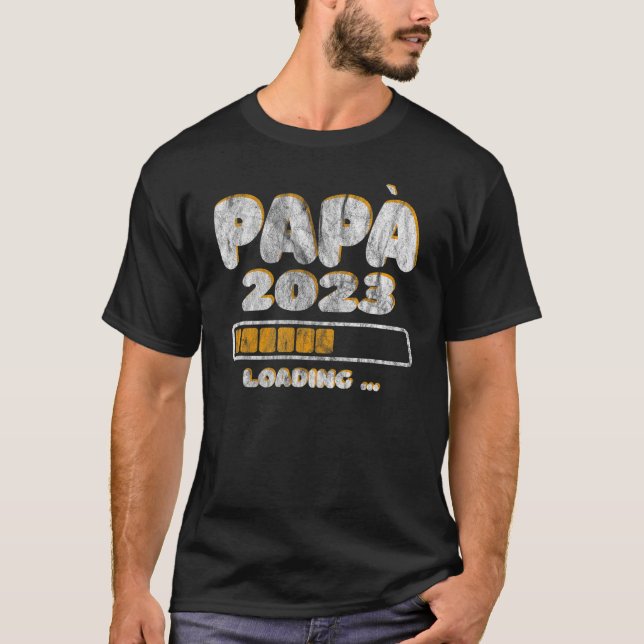 Mens Daddy Loading 2023 Future Dad T-Shirt (Front)