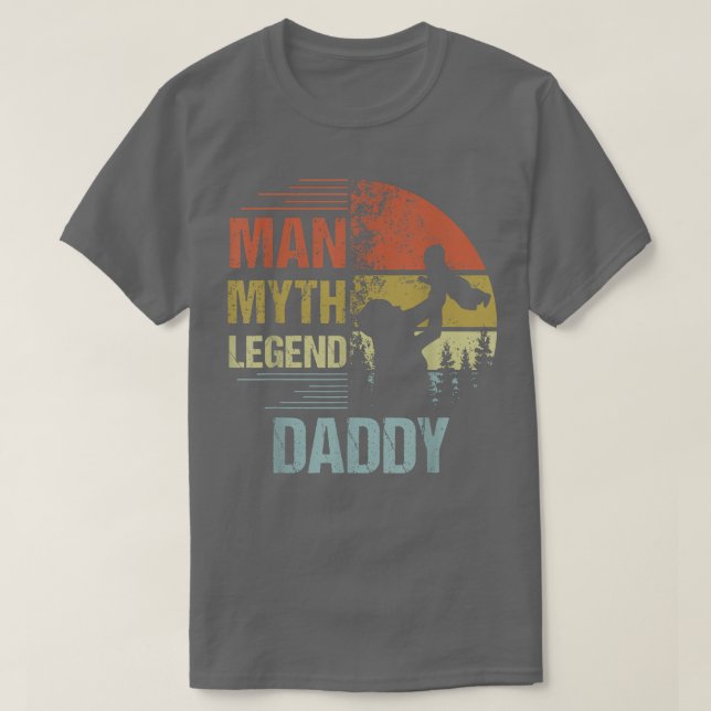 Mens Daddy Myth Legend  For Mens & Dad Funny Fathe T-Shirt (Design Front)