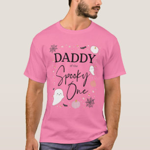 Mens Daddy Of The Spooky One Girl First Birthday P T-Shirt