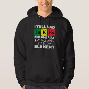 Mens Daddy Periodic Table Element Jokes Father Jo Hoodie