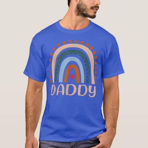 Mens Daddy Rainbow Boho Rainbow Daddy Cool Dad F T_Shirt
