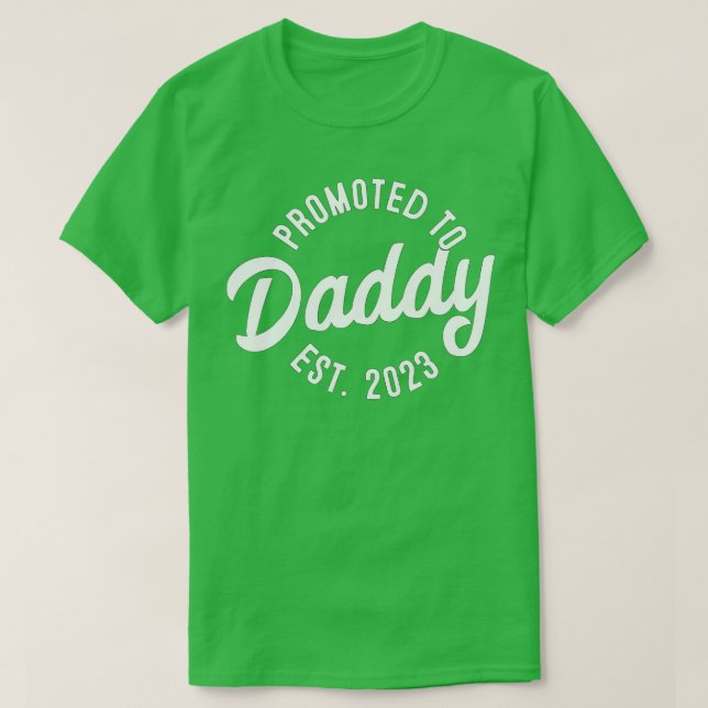 Mens Daddy To Be New Dad First Time Father Promote T-Shirt (Design Front)