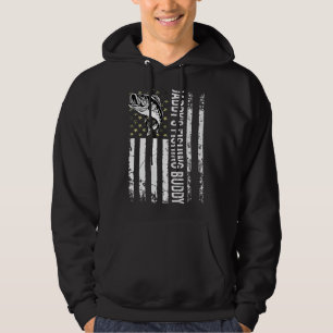 Mens Daddy's Fishing Buddy Young Fisherman 1 Hoodie