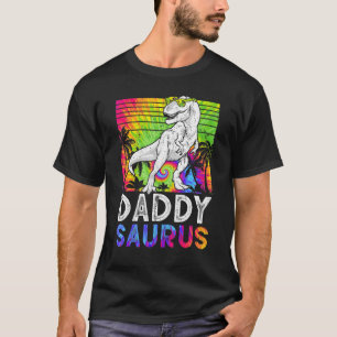 Mens Daddysaurus Rex Dinosaur Daddy Saurus Family  T-Shirt