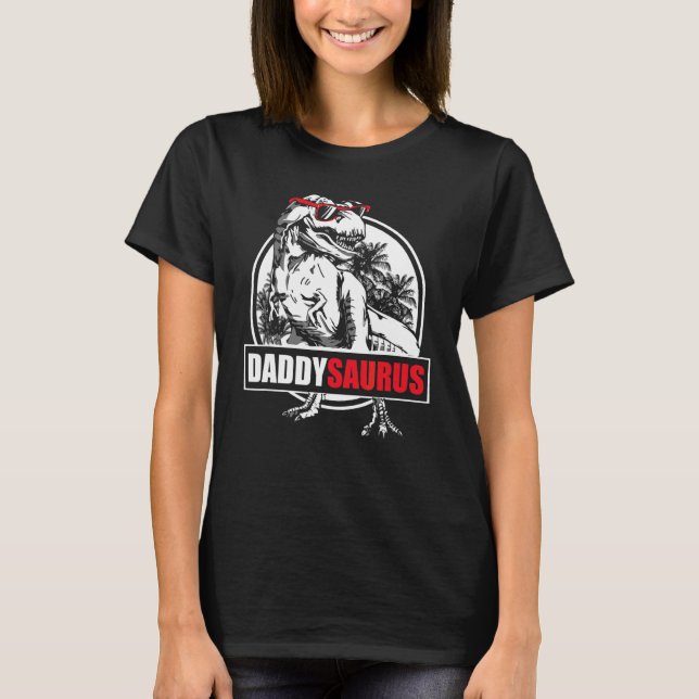 Mens Daddysaurus Rex Dinosaur  Daddy Saurus Father T-Shirt (Front)