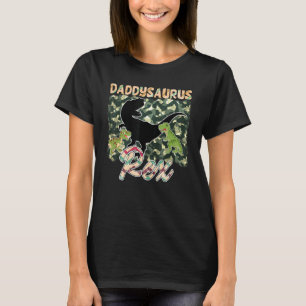 Mens Daddysaurus Rex Fun Camouflage Design T-Shirt