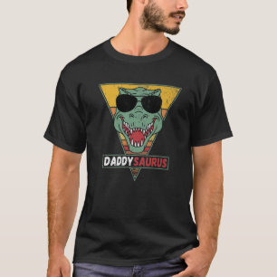 Mens Daddysaurus T Rex Dinosaur Funny Daddysaurus T-Shirt