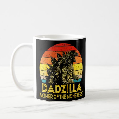 Mens Dadzilla Father Of The Monsters Vintage Fathe Coffee Mug