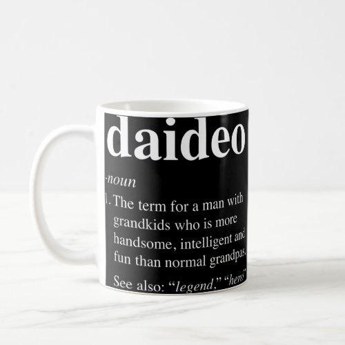 Mens Daideo Definition Funny Noun Grandpa Defined Coffee Mug