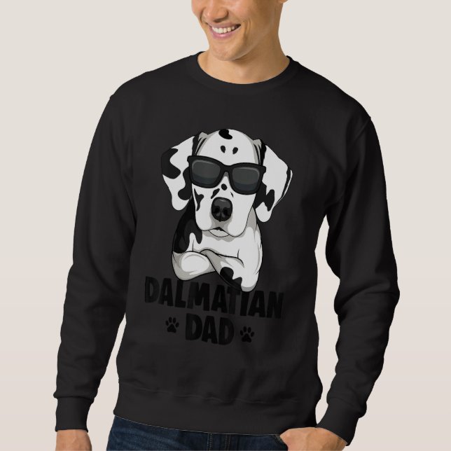 Mens Dalmatian Dog Dad_1 Sweatshirt (Front)