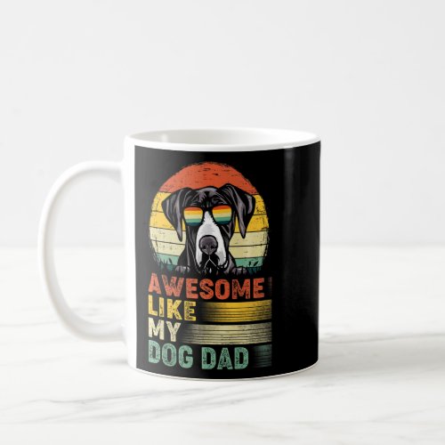 Mens  Dane Vintage Awesome Like My Dog Dad  Coffee Mug