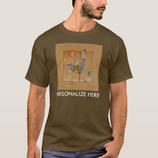 Mens Dark Tees - Carousel Ostrich