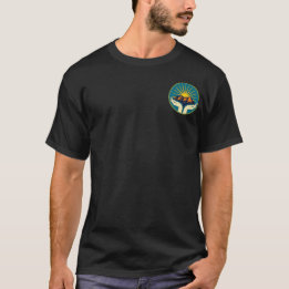 Mens dark with orange letters T-Shirt