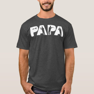 Mens Dart Papa Dart Dad Fathers Day Gift T-Shirt