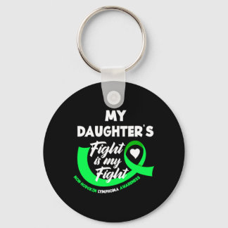 Mens Daughters Fight Is Fight Non-Hodgkin Lymphoma Keychain