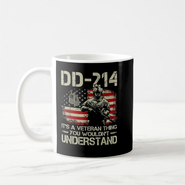Mens DD-214 It's A Veteran Thing You Wouldn't Unde Coffee Mug (Left)