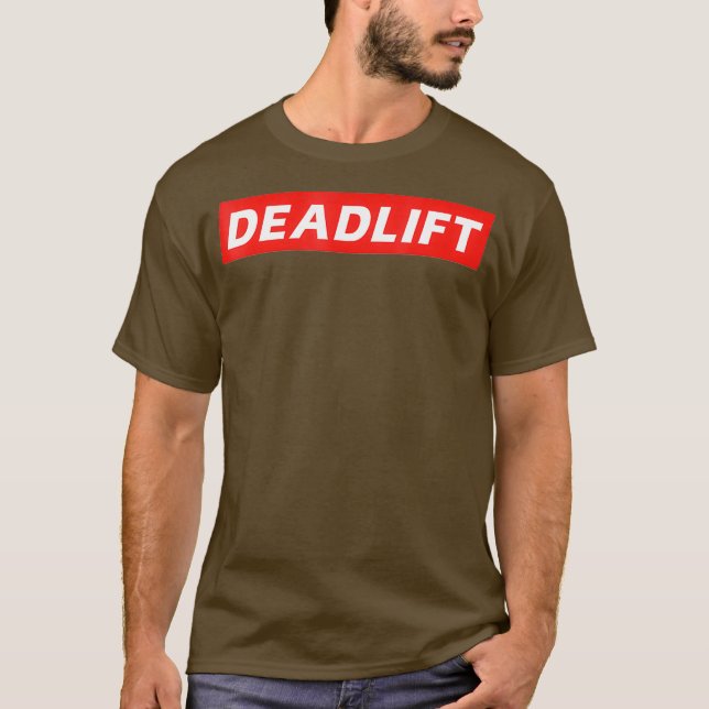 Mens Deadlift Strongman Body Builder Gym Design T-Shirt (Front)