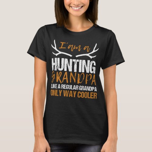 Mens Deer Hunting Grandpa Design Deerhunter T_Shirt