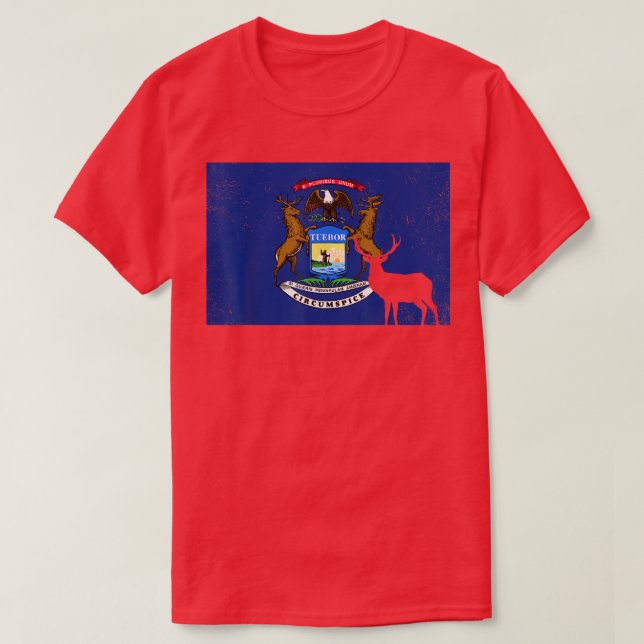 Mens Deer Hunting Proud Patriotic Hunter Wildlife  T-Shirt (Design Front)