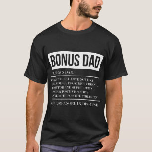 Mens Definition Bonus Dad Stepdad Step Dad Step Fa T-Shirt