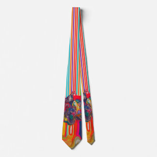 Men's designer tie, multicolor tie, fancy tie