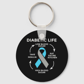 Mens Diabetes Quotes Diabetes Fighter Diabetes Keychain