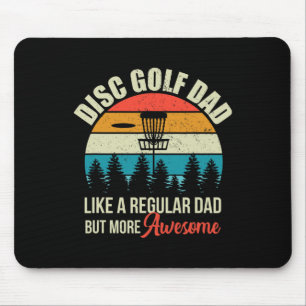 Mens Disc Golf Basket Quote Funny Disc Golf Dad Gi Mouse Pad