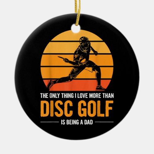 Mens Disc Golf Design for your Disc Golf Coach Ceramic Ornament