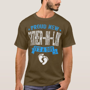 Mens Distressed Proud New FatherInLaw It's A Boy G T-Shirt