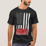 Mens Distressed Usa American Flag Grampa  For Fath T-Shirt
