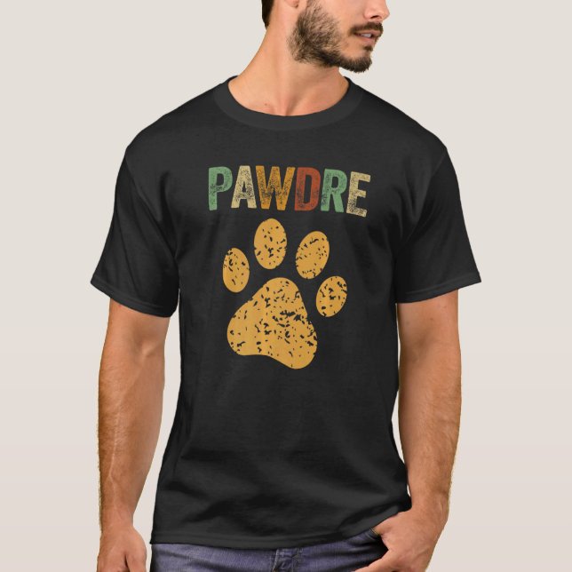 Mens Dog Dad Pawdre Cat Dad Outfit Pets Pet Paw 1 T-Shirt (Front)
