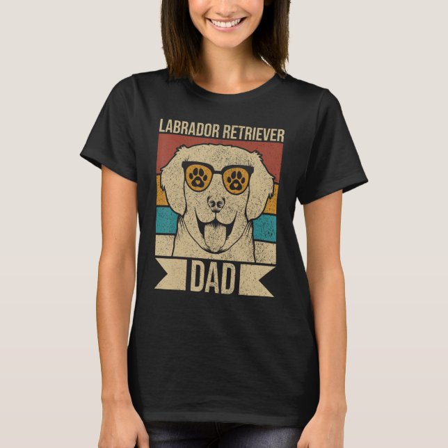Mens Dog Papa Pet  Lab Owner Animal Labrador Retri T-Shirt (Front)