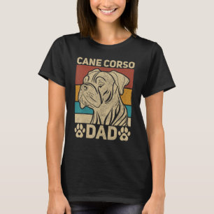 Mens Dog Papa Pet Owner Animal  Outfit Retro Cane  T-Shirt
