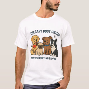 Men's Dogs Supporting People Graphic T T-Shirt