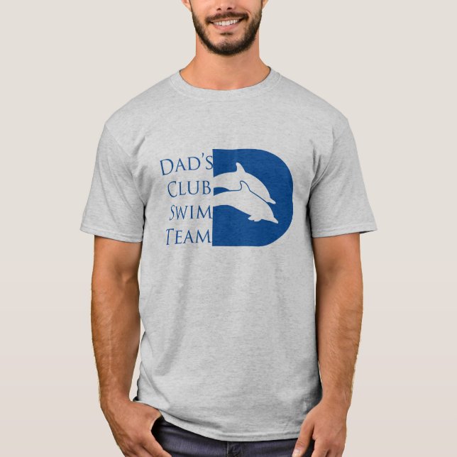 Men's Dolphin T-shirt, Grey T-Shirt (Front)