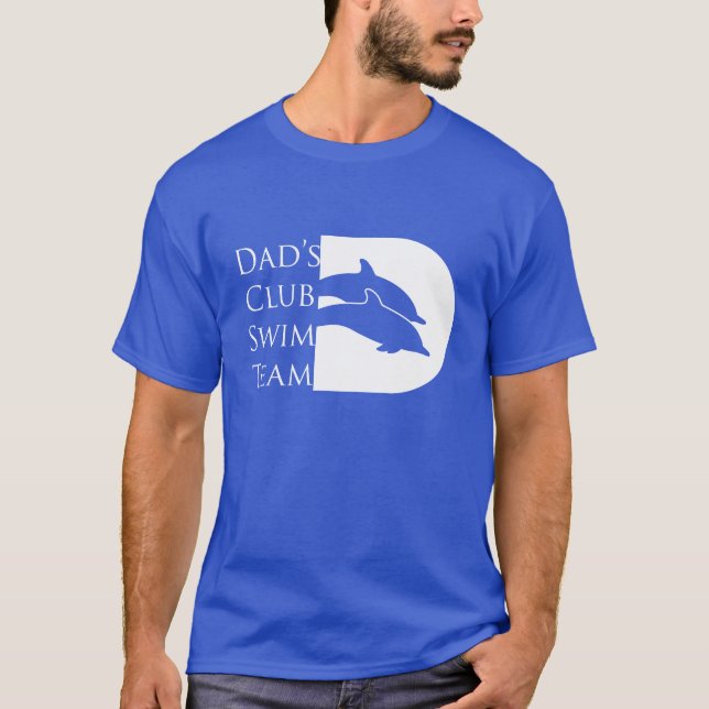 Men's Dolphin T-shirt, Royal T-Shirt (Front)