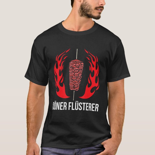 Mens Doner Whisperer Kebab Doner Skewer Fast Food  T-Shirt (Front)