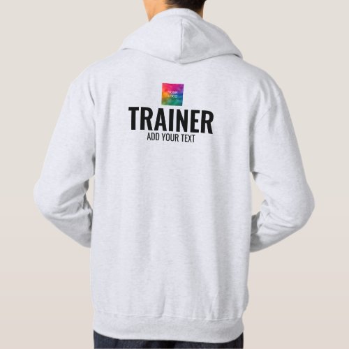Mens Double Sided Coach Trainer Template Grey  Hoodie
