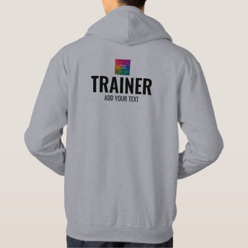 Mens Double Sided Template Grey Coach Trainer Hoodie